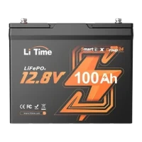Akumulator LiTime LiFePO4 12V 100Ah Bluetooth – Litowy