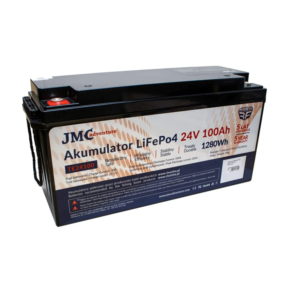 AKUMULATOR JMC LiFePo4 100Ah 24V | Yamaboats